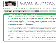 Tablet Screenshot of lauraprotano.com